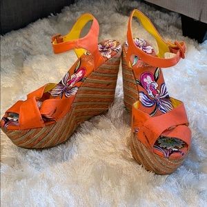 Ed Hardy Platform Wedge